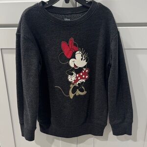 Disney Charcoal Minnie Mouse Sweater- Size 6x
